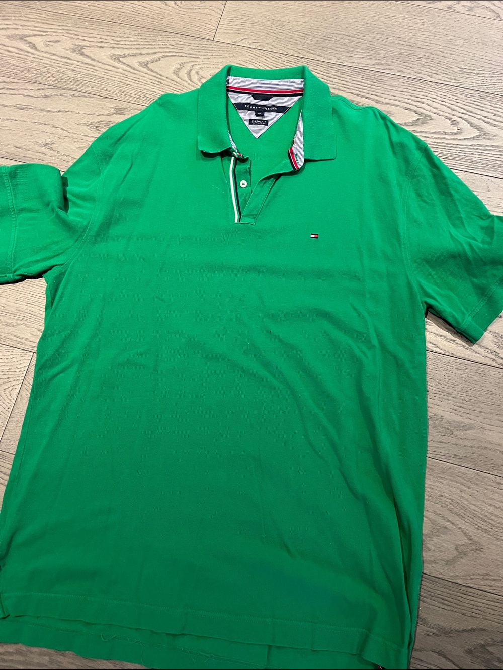 FREE with Purchase:  Tommy Hilfiger Bright Green Polo with Contrast Trim